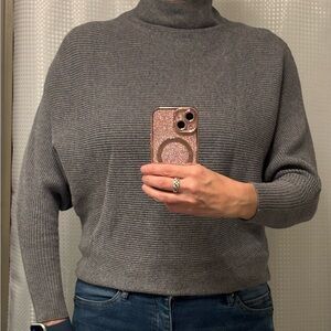 Philosophy Grey Ribbed Batwing Sweater